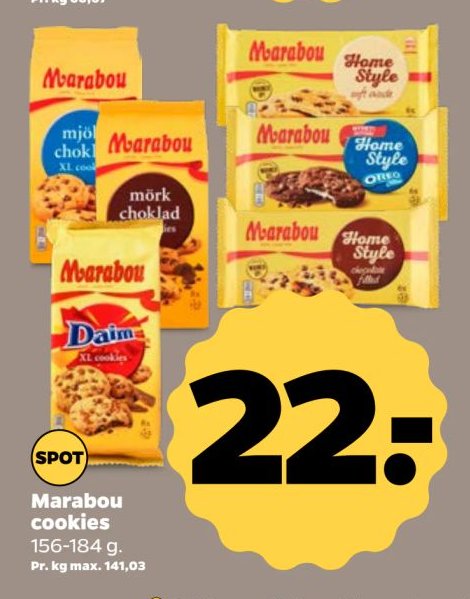 Marabou cookies 156-184 g. – Netto