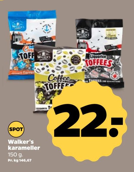 Walker's karameller 150 g. – Netto