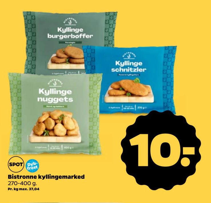 Bistronne kyllingemarked 270-400 g. – Netto