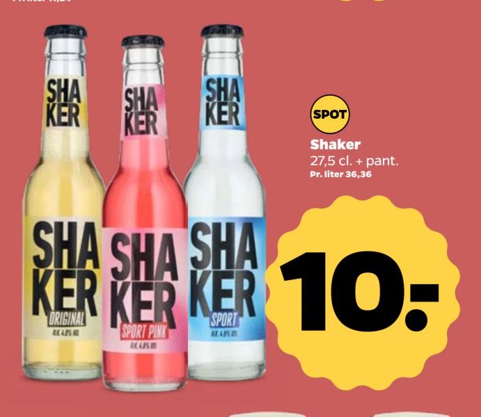 Shaker 27,5 cl. + pant. – Netto