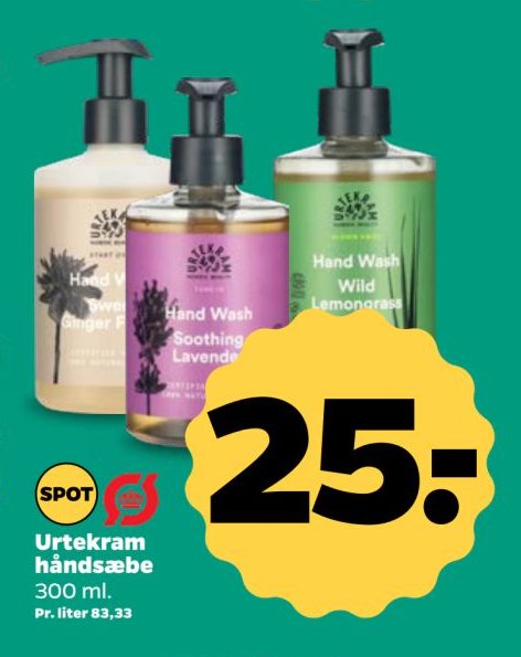 Urtekram håndsæbe 300 ml. – Netto