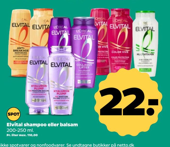 Elvital shampoo eller balsam 200-250 ml. – Netto