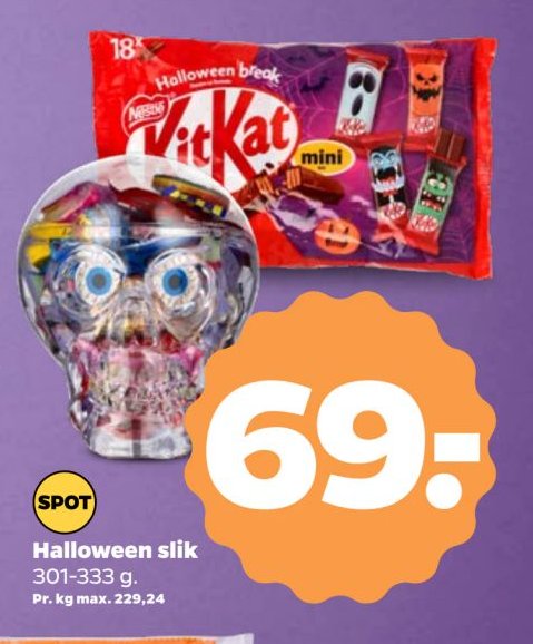Halloween slik 301-333 g. – Netto