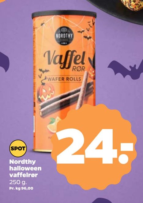 Nordthy halloween vaffelrør 250 g. – Netto