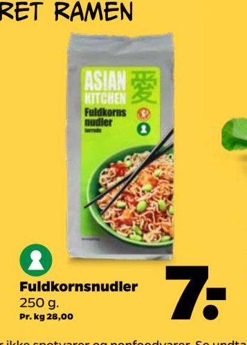 Fuldkornsnudler 250 g. – Netto