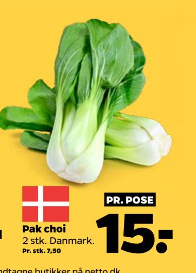 Pak choi 2 stk. Danmark. – Netto