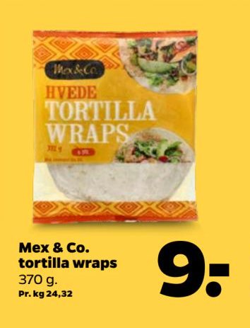 Mex & Co. tortilla wraps 370 g. – Netto
