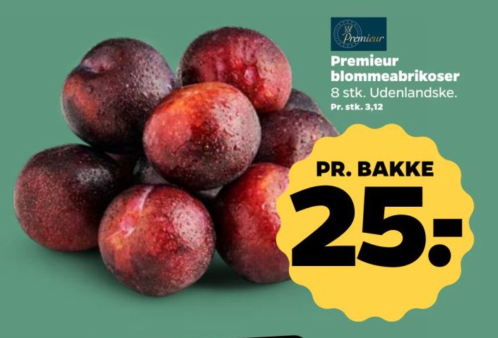 Premieur blommeabrikoser 8 stk. Udenlandske. – Netto