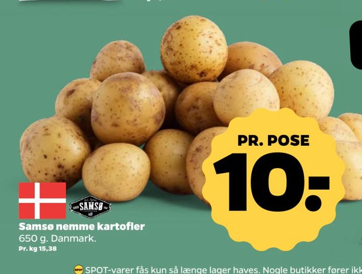 Samsø nemme kartofler 650 g. Danmark. – Netto