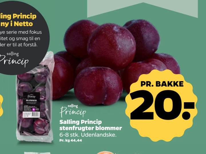 Salling Princip stenfrugter blommer 6-8 stk. Udenlandske. – Netto