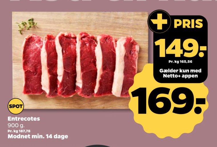 Entrecotes 900 g – Netto
