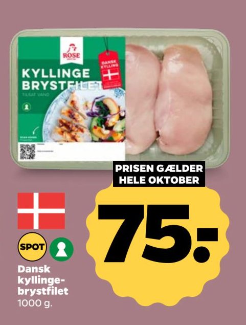 Dansk kyllingebrystfilet 1000 g – Netto