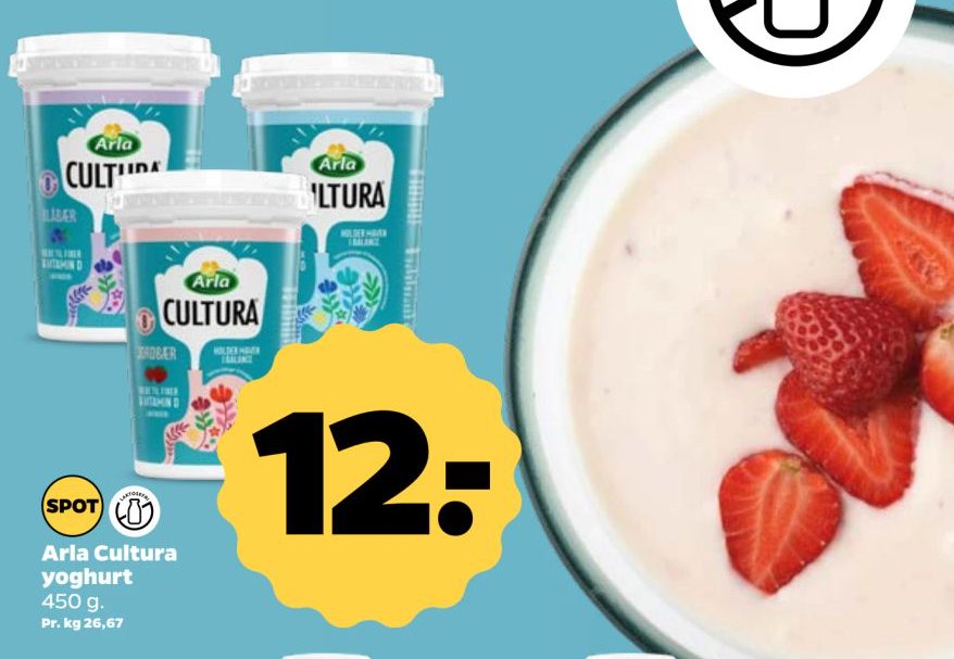 Arla Cultura yoghurt 450 g. – Netto