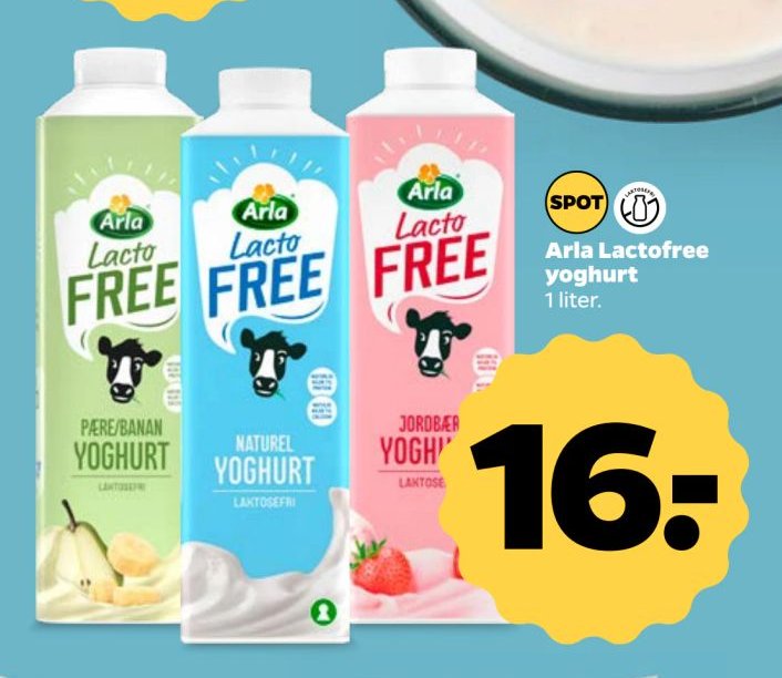 Arla Lactofree yoghurt 1 liter. – Netto