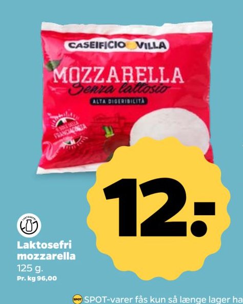 Laktosefri mozzarella 125 g. – Netto