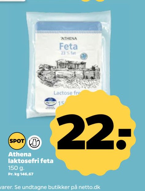 Athena laktosefri feta 150 g. – Netto