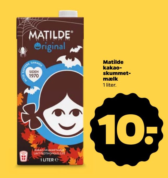 Matilde kakaoskummetmælk 1 liter. – Netto