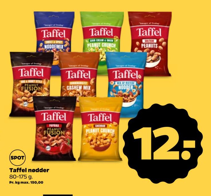 Taffel nødder 80-175 g. – Netto