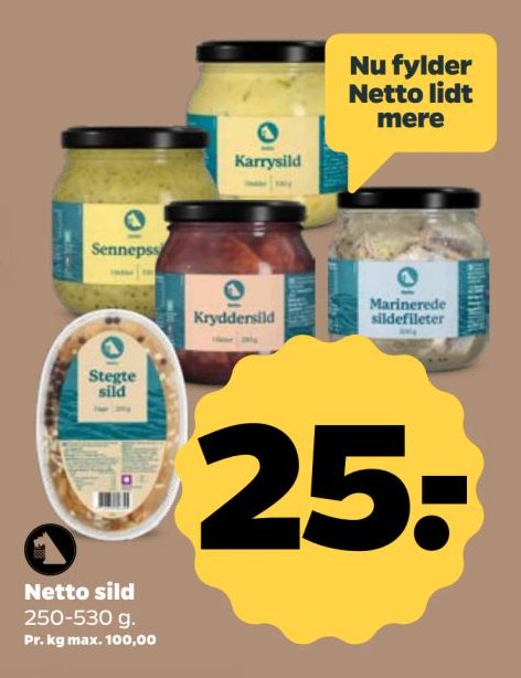 Netto sild 250-530 g. – Netto