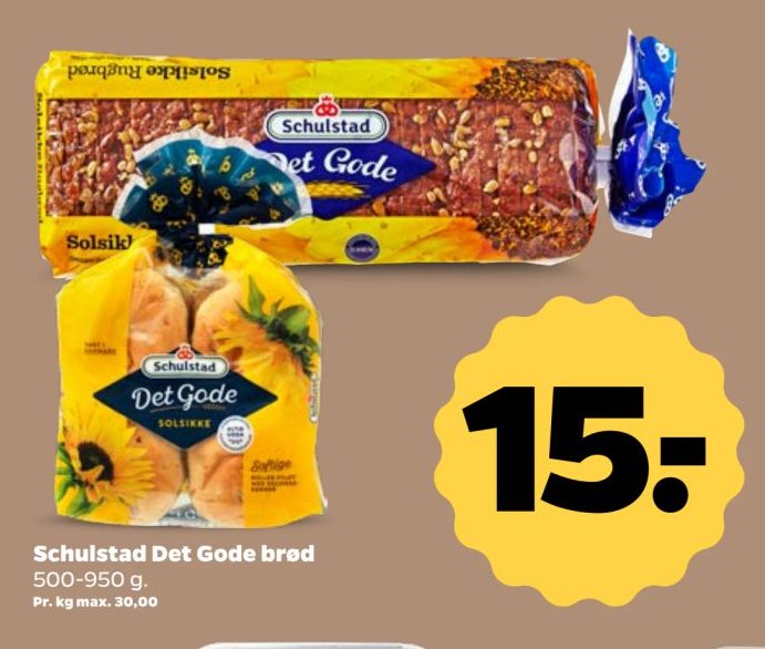 Schulstad Det Gode brød 500-950 g. – Netto