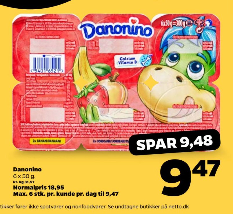 Danonino 6 x 50 g – Netto