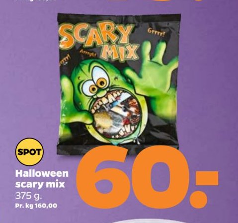Halloween scary mix 375 g. – Netto