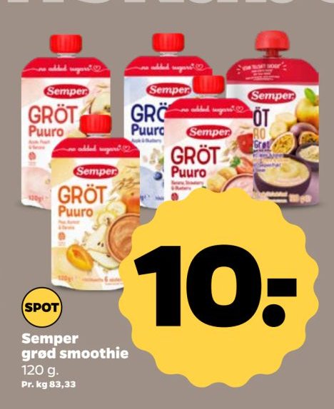 Semper grød smoothie 120 g. – Netto