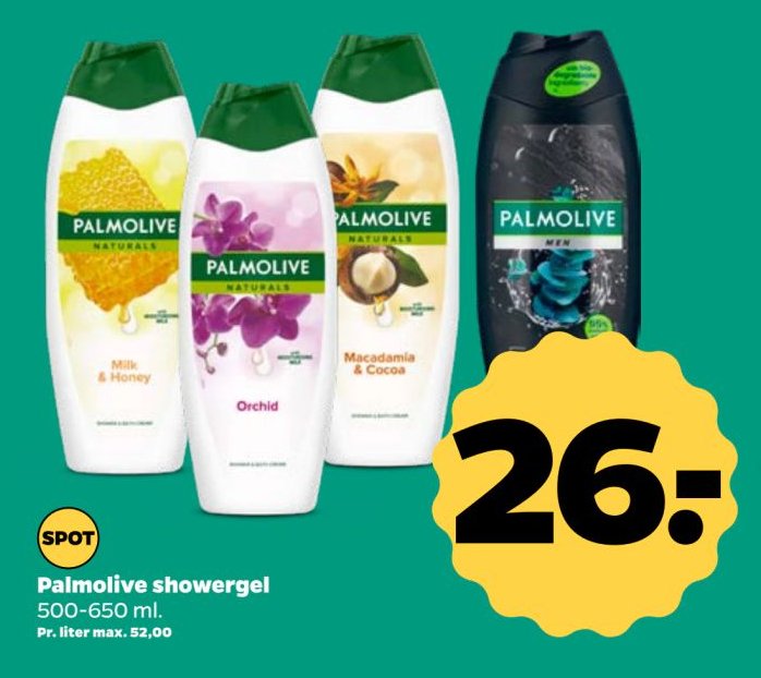 Palmolive showergel 500-650 ml – Netto