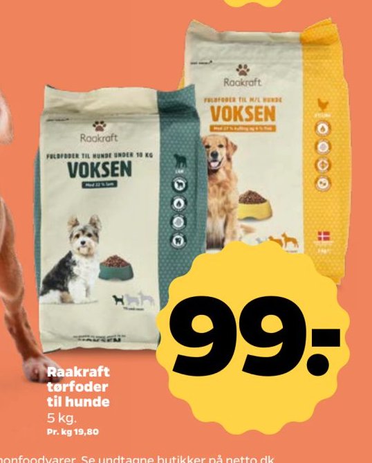 Raakraft tørfoder til hunde 5 kg. – Netto