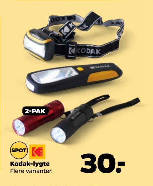 Kodak-lygte Flere varianter. – Netto