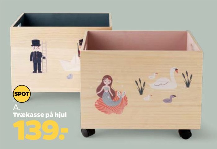 A. Trækasse på hjul – Netto
