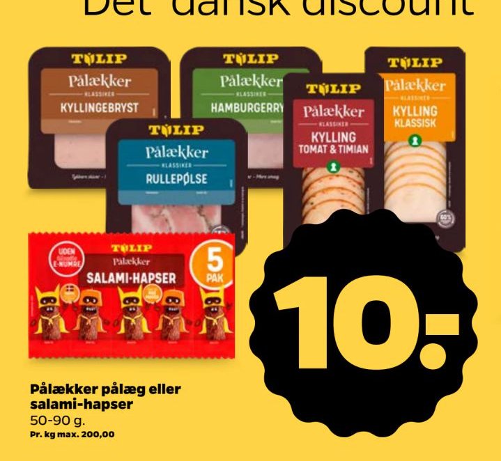 Pålækker pålæg eller salami-hapser – Netto