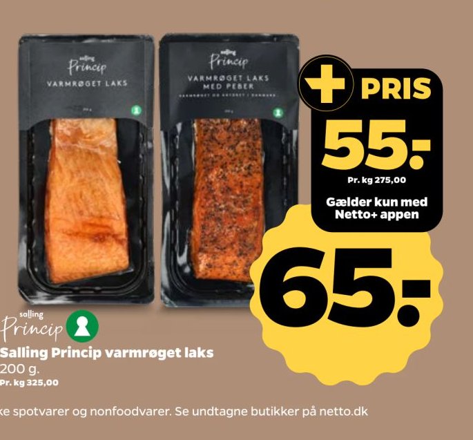 Salling Princip varmrøget laks – Netto