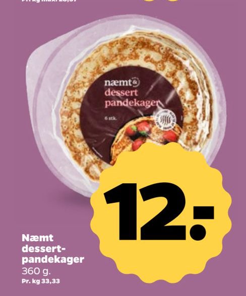 Næmt dessert-pandekager – Netto