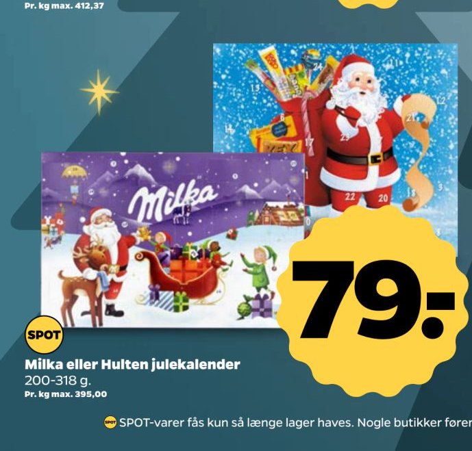 Milka eller Hulten julekalender – Netto