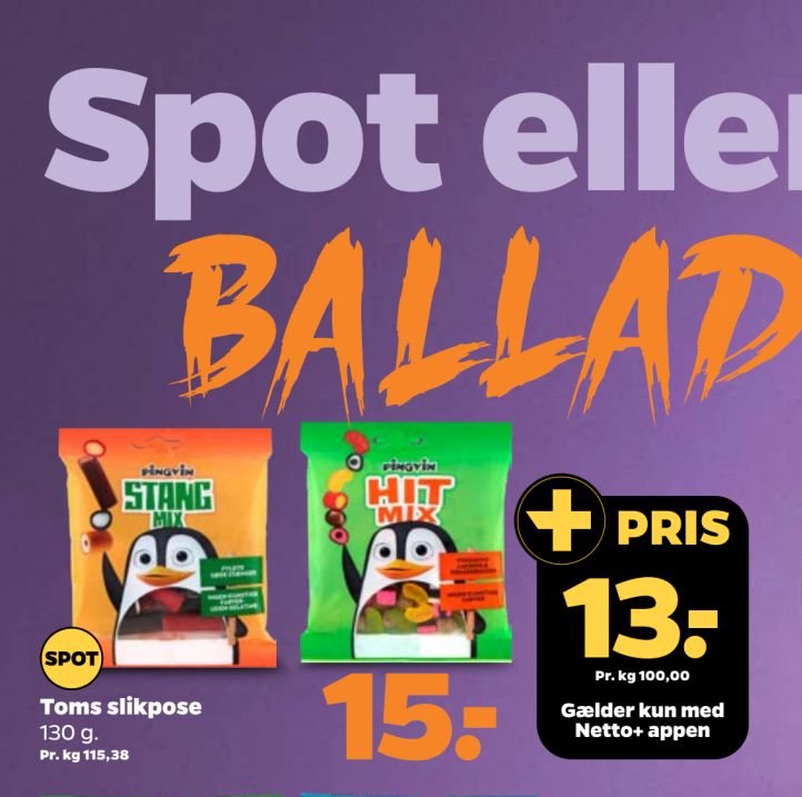 Toms slikpose – Netto