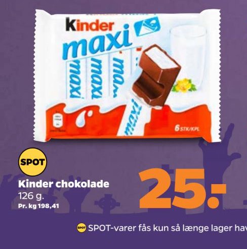 Kinder chokolade – Netto