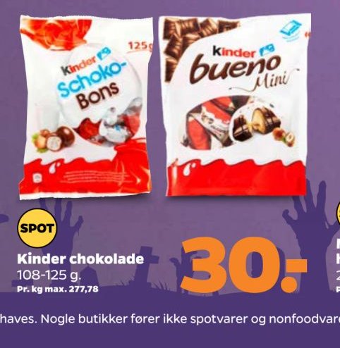 Kinder chokolade – Netto