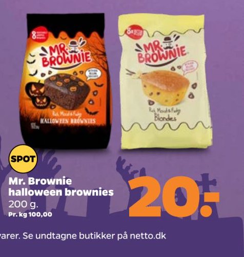 Mr. Brownie halloween brownies – Netto