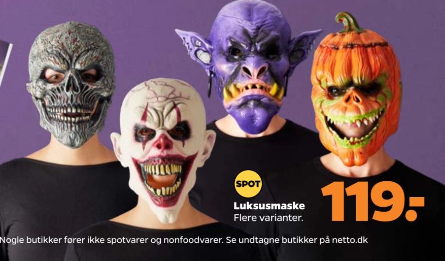 Luksusmaske – Netto