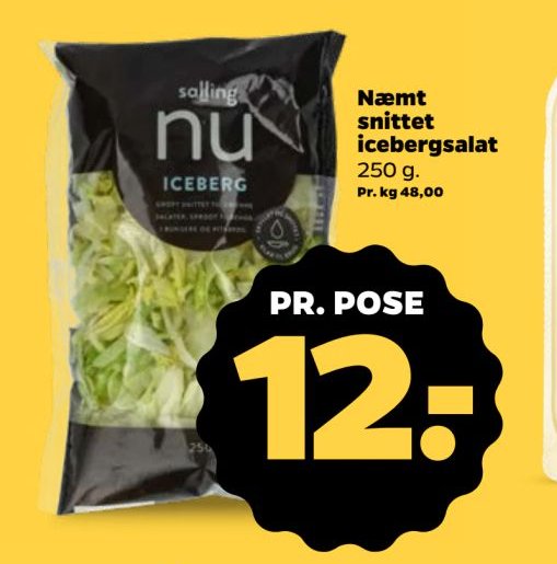 Næmt snittet icebergsalat – Netto