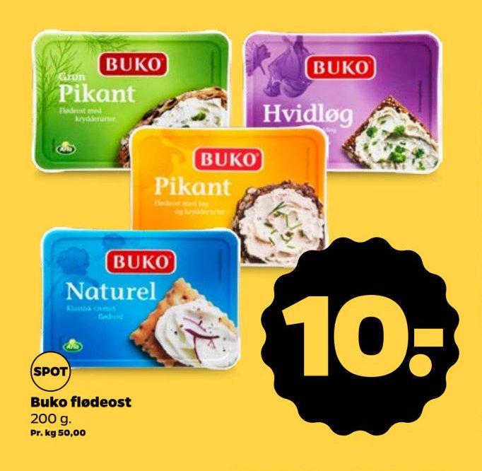 Buko flødeost – Netto