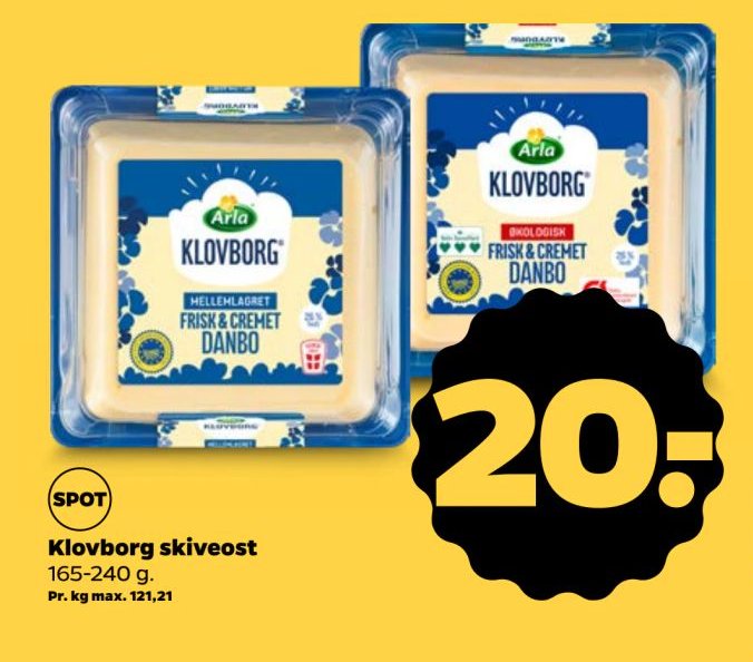 Klovborg skiveost – Netto