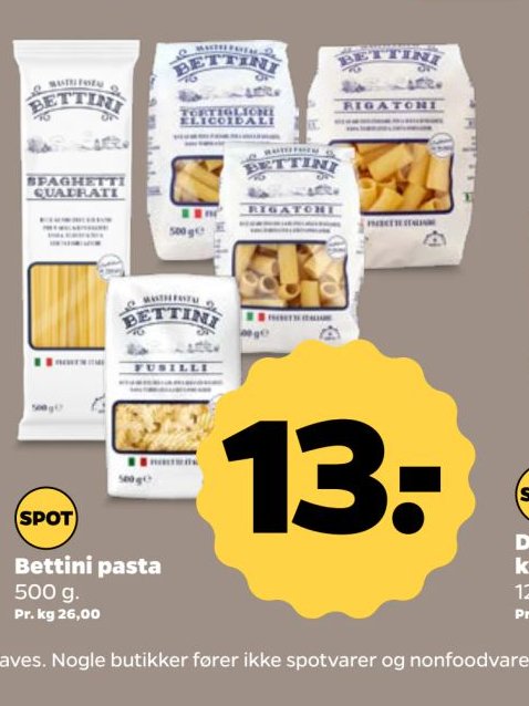 Bettini pasta – Netto