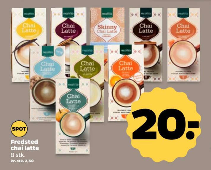 Fredsted chai latte – Netto