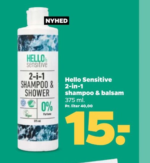Hello Sensitive 2-in-1 shampoo & balsam – Netto