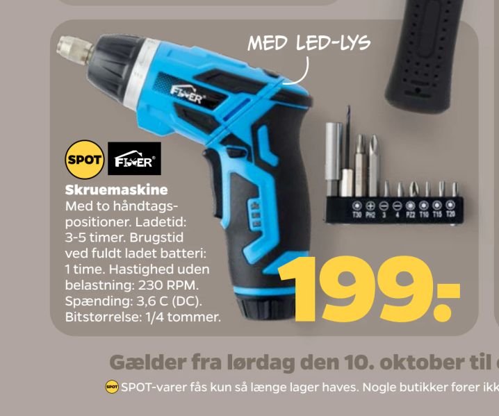 Skruemaskine – Netto