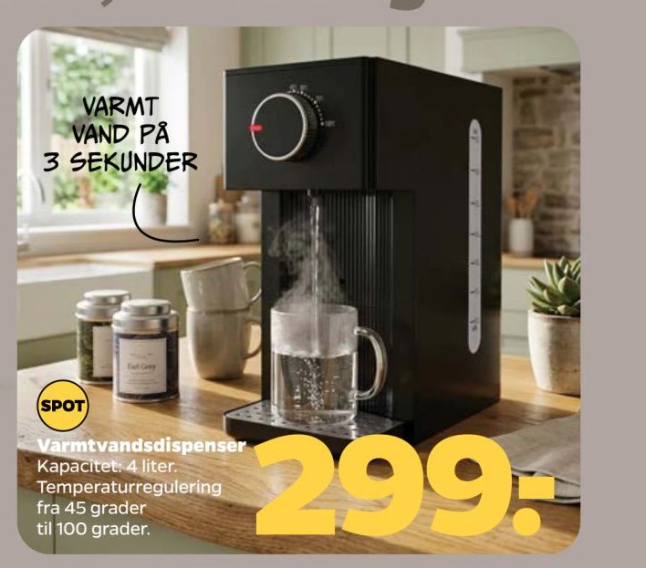 Varmtvandsdispenser – Netto