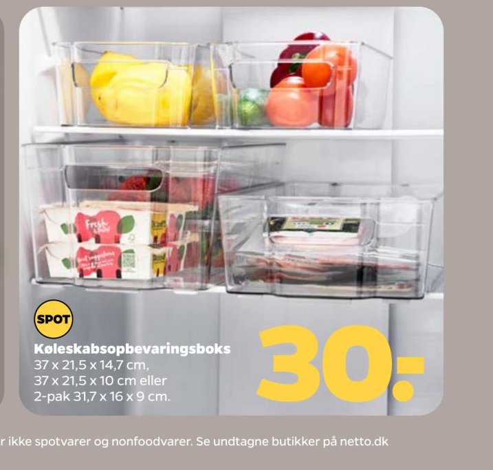 Køleskabsopbevaringsboks – Netto