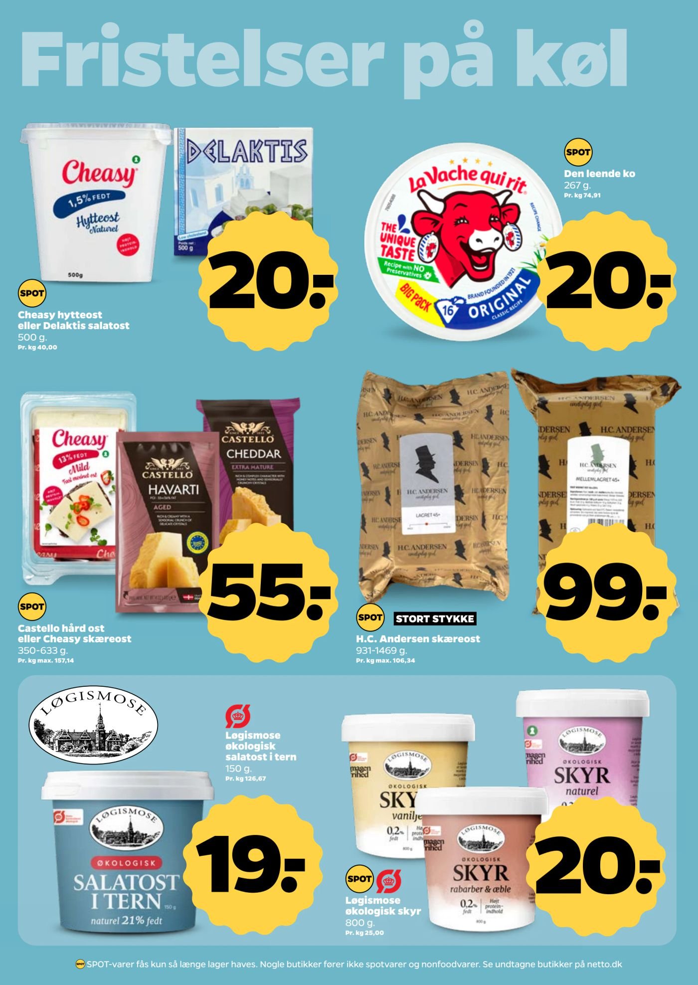 Castello hård ost eller Cheasy skæreost – Netto